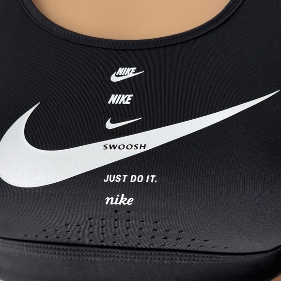 Nike Black Sports Bra with Racerback and Moisture-Wicking Fabric Sz S - Picture 3 of 12